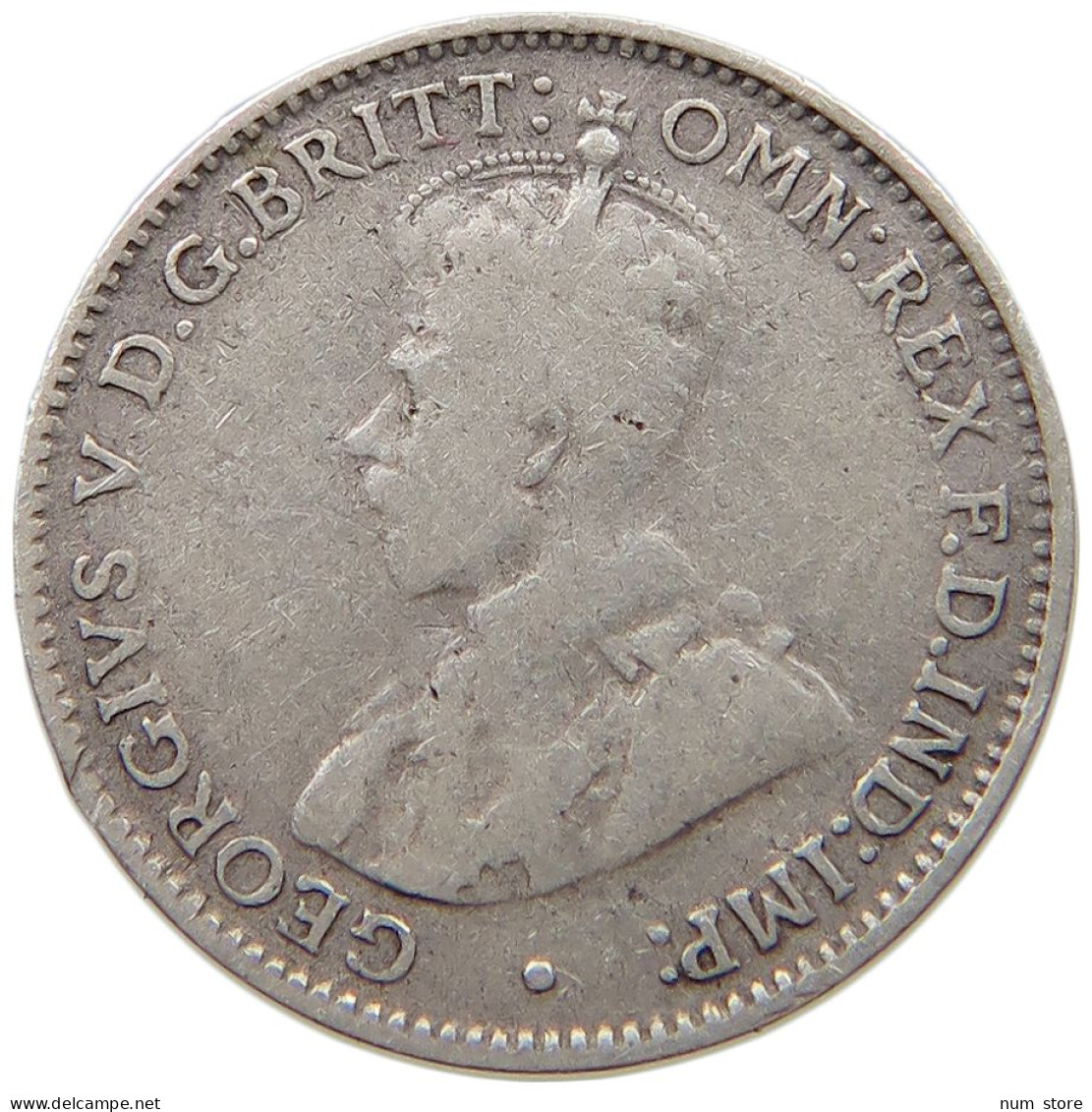 AUSTRALIA 3 PENCE 1927 George V. (1910-1936) #s035 0383 - Threepence