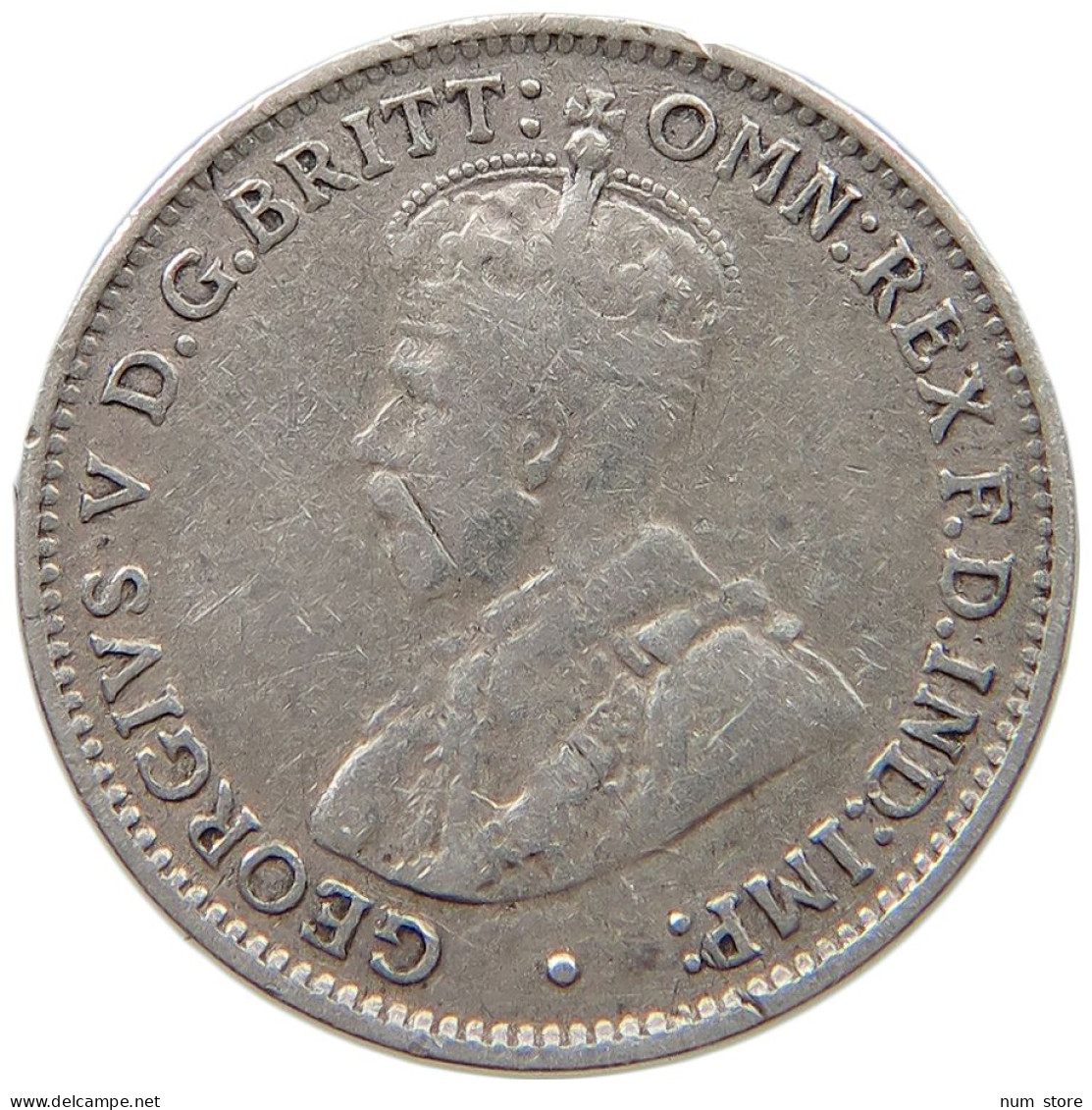 AUSTRALIA 3 PENCE 1927 George V. (1910-1936) #s035 0385 - Threepence