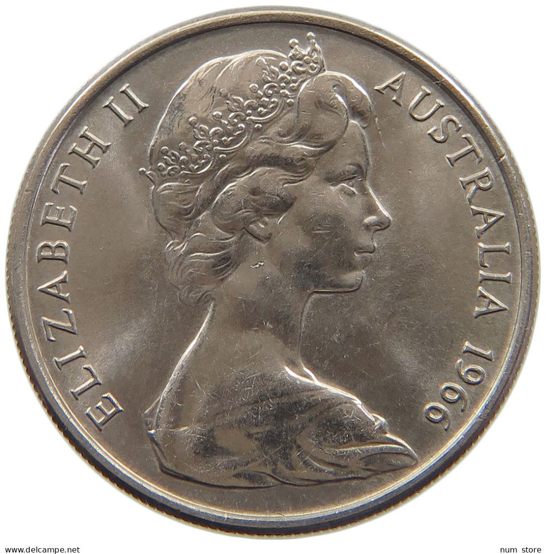 AUSTRALIA 10 CENTS 1966 Elisabeth II. (1952-) #c078 0029 - 10 Cents