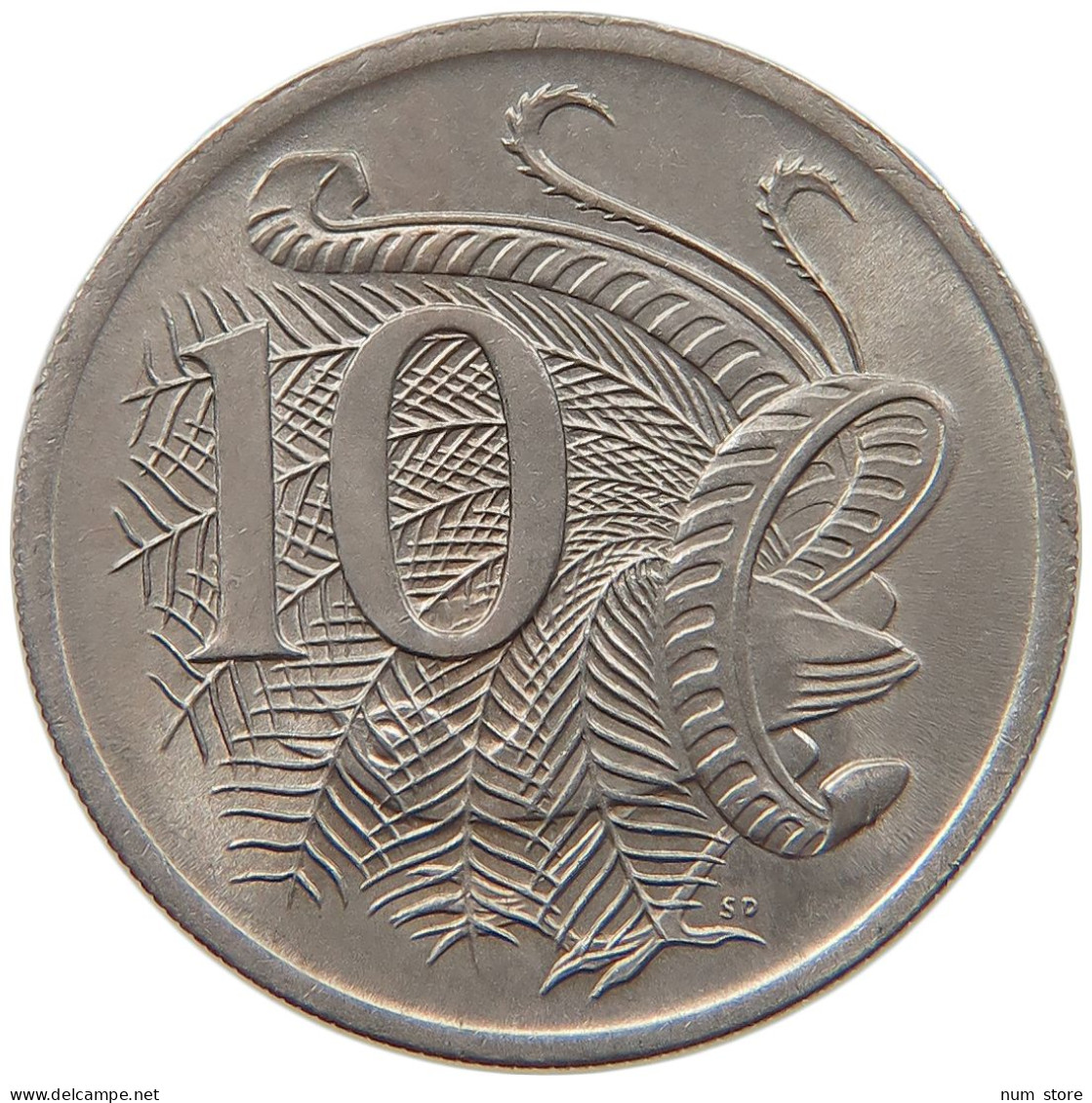 AUSTRALIA 10 CENTS 1966 Elisabeth II. (1952-) #s021 0059 - 10 Cents