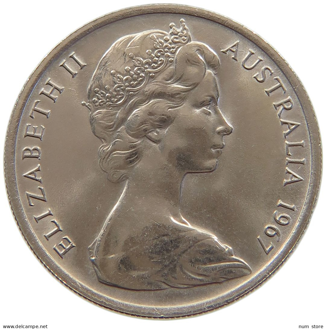 AUSTRALIA 10 CENTS 1967 Elisabeth II. (1952-) #a015 0985 - 10 Cents