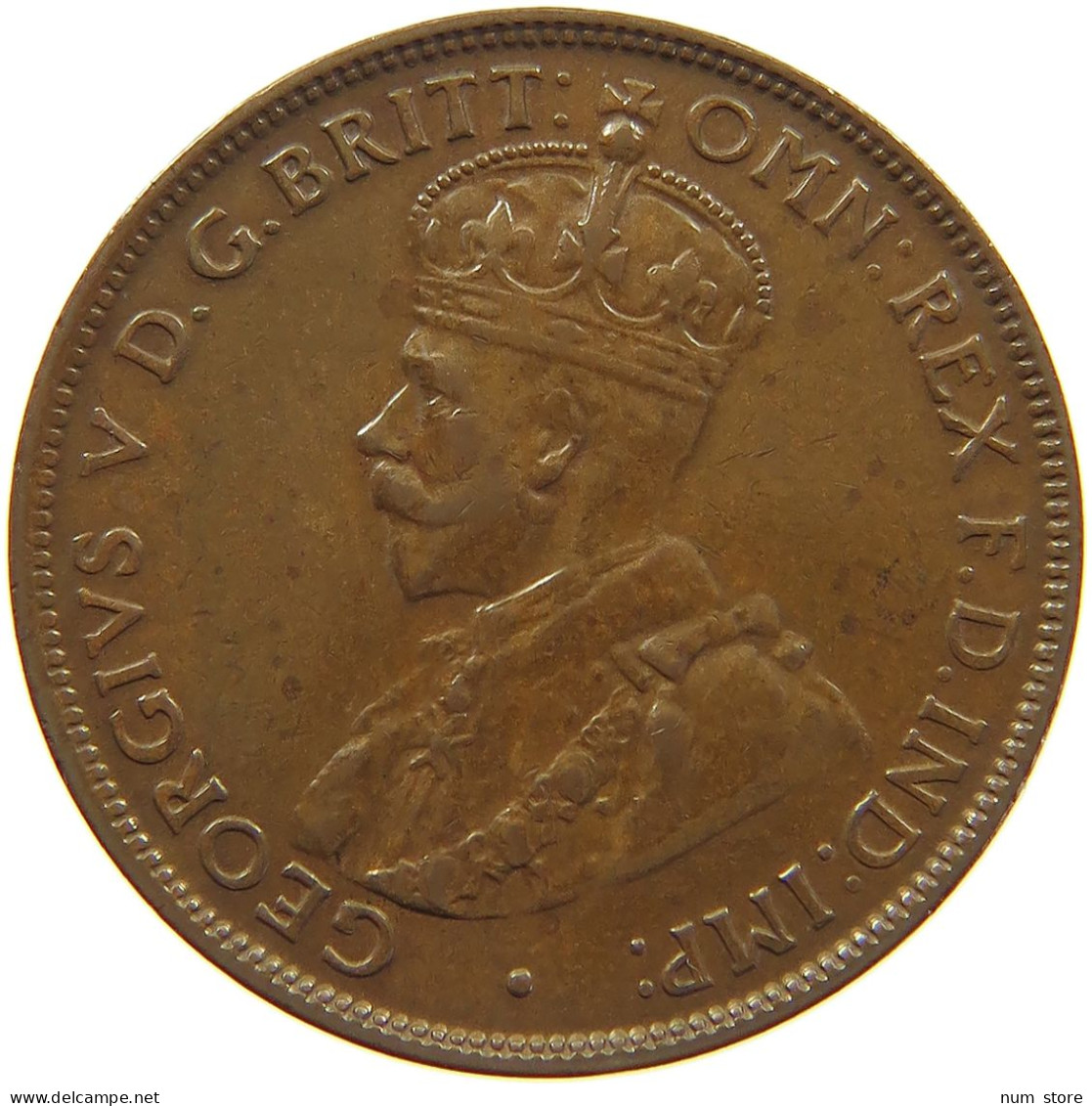 AUSTRALIA 1/2 PENNY 1925 George V. (1910-1936) #c018 0183 - ½ Penny