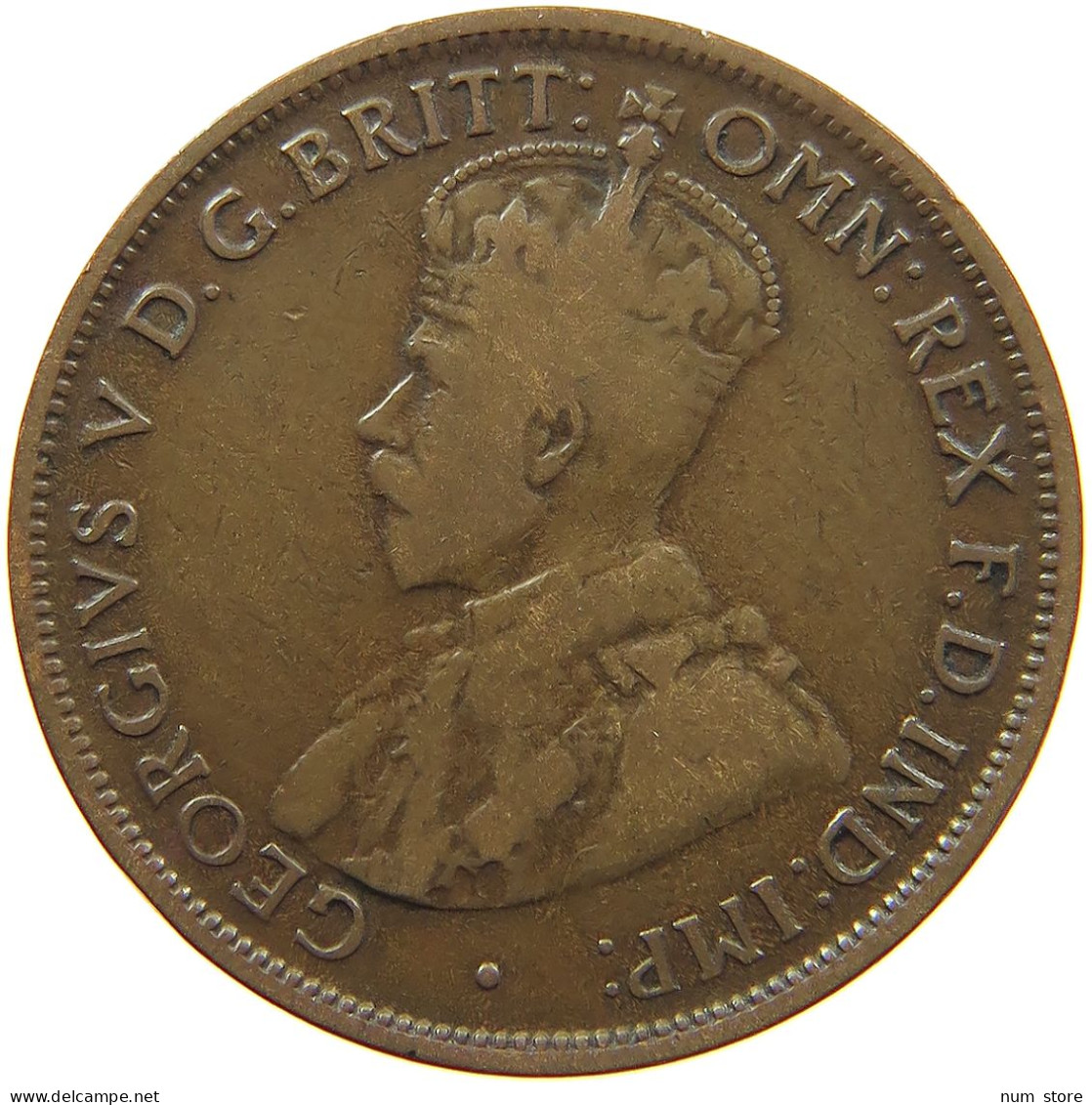 AUSTRALIA 1/2 HALFPENNY 1912 H George V. (1910-1936) #t017 0377 - ½ Penny