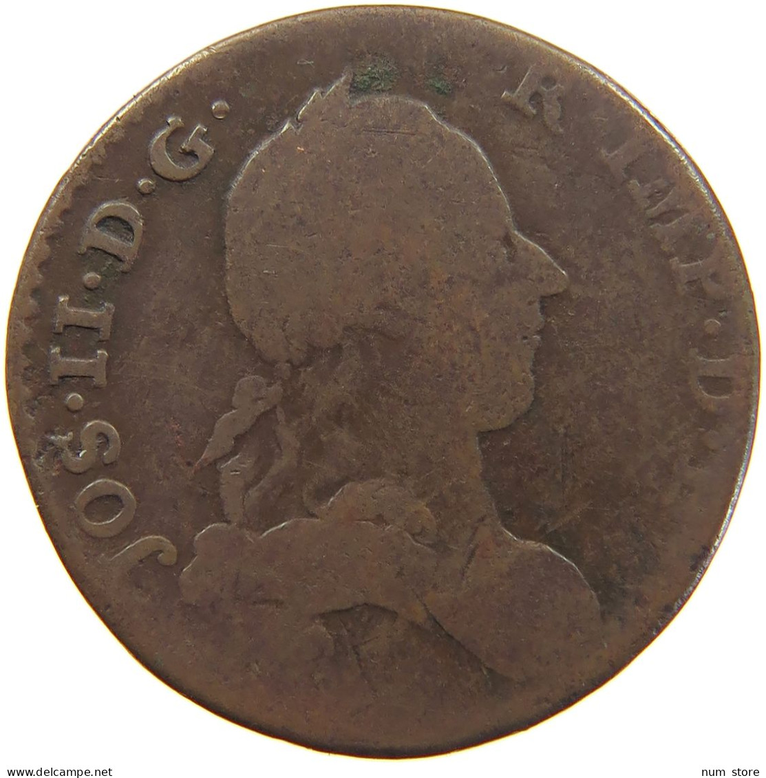 AUSTRIAN NETHERLANDS 2 LIARDS 1789 JOSEPH II. (1765-1790) #c033 0043 - 1714-1794 Österreichische Niederlande