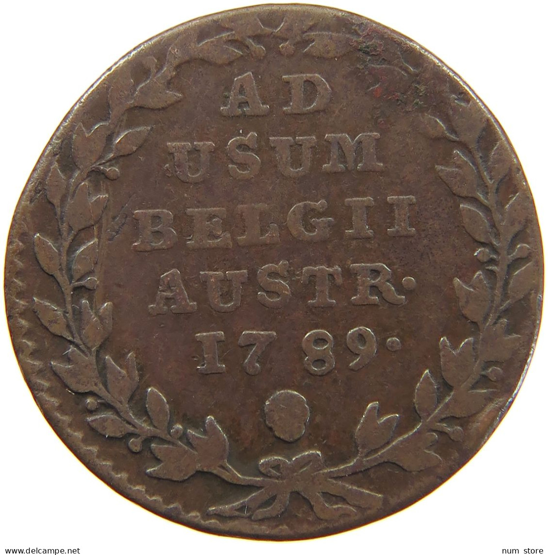 AUSTRIAN NETHERLANDS 2 LIARDS 1789 JOSEPH II. (1765-1790) #c033 0043 - 1714-1794 Oostenrijkse Nederlanden