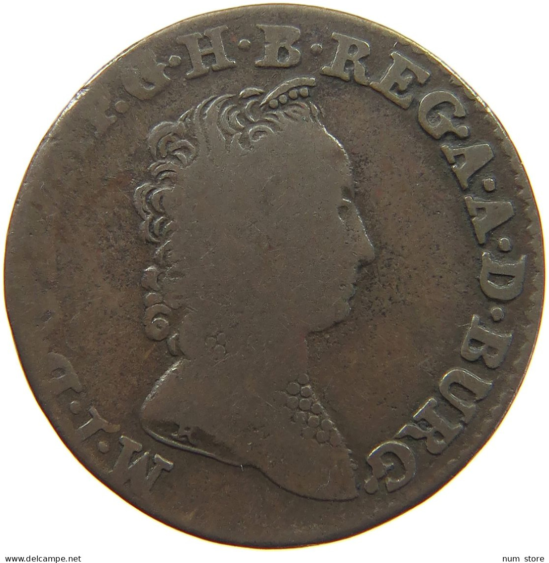 AUSTRIAN NETHERLANDS 2 LIARDS 1750 Maria Theresia (1740-1780) #c020 0333 - 1714-1794 Austrian Netherlands