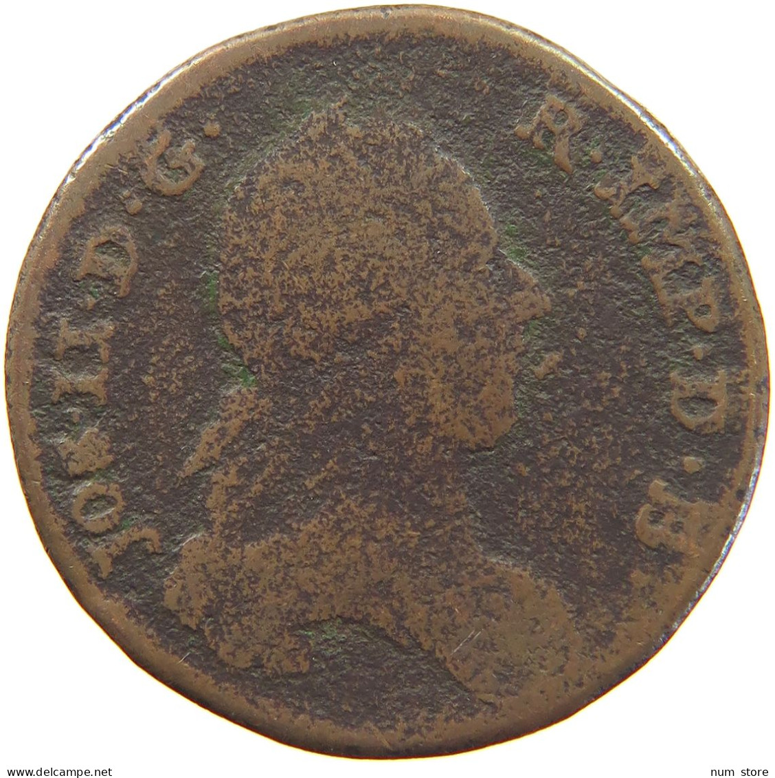 AUSTRIAN NETHERLANDS 2 LIARDS 1788 JOSEPH II. (1765-1790) #c046 0065 - 1714-1794 Austrian Netherlands