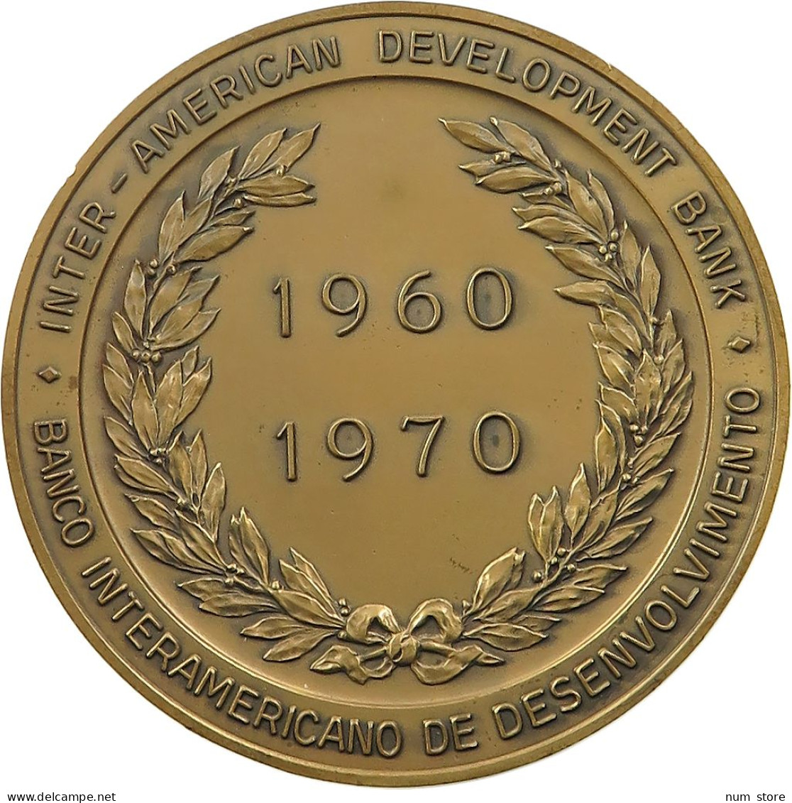 AMERICA MEDAL 1970 NTER-AMERICAN DEVELOPMENT BANK #sm02 0393 - Other - America