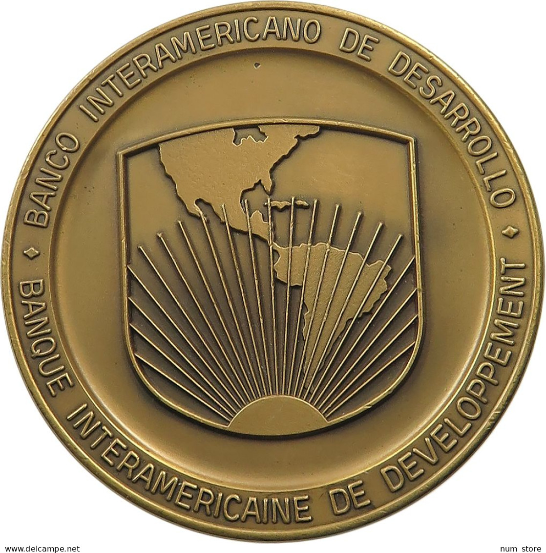 AMERICA MEDAL 1970 INTER-AMERICAN DEVELOPMENT BANK #sm02 0391 - Other - America