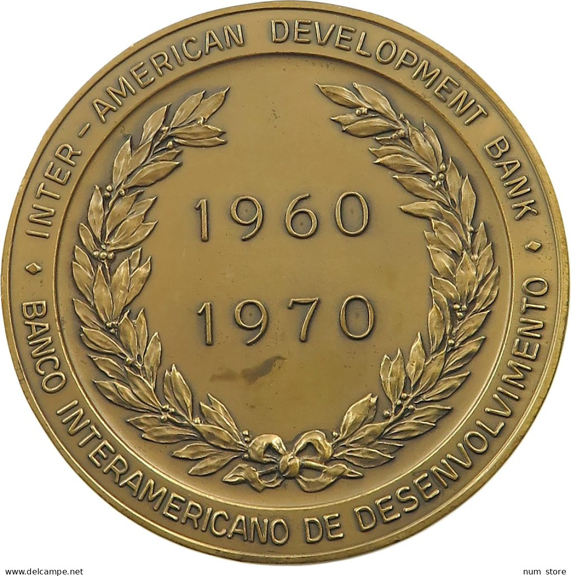 AMERICA MEDAL 1970 INTER-AMERICAN DEVELOPMENT BANK #sm02 0391 - Other - America