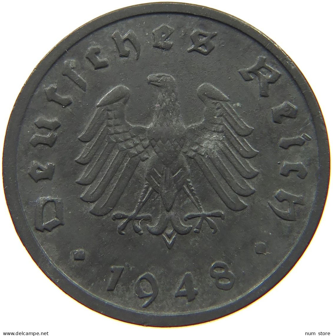 GERMANY ALLIIERTE BESETZUNG 10 PFENNIG 1948 F  #t157 0223 - 10 Reichspfennig