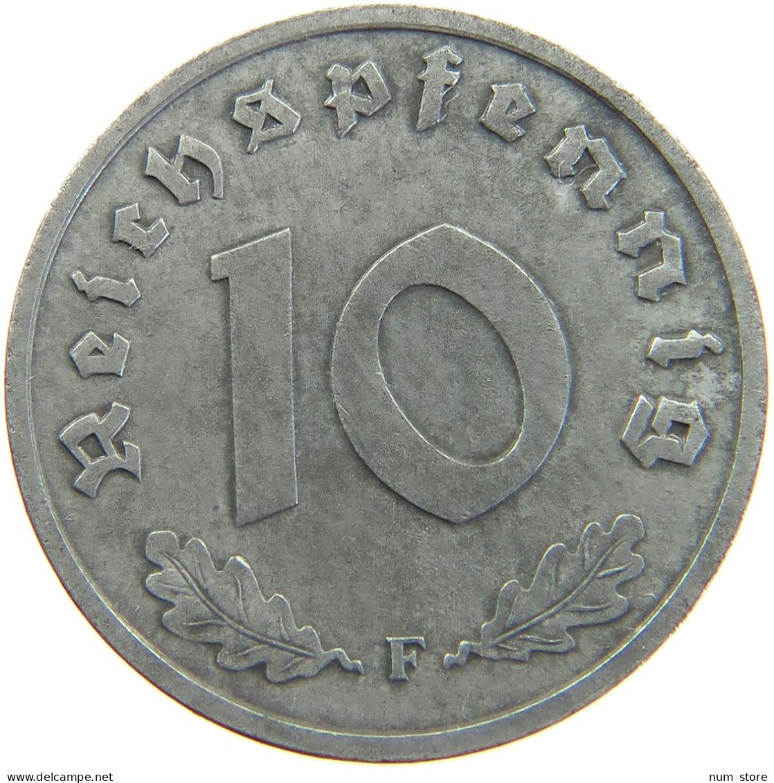 GERMANY ALLIIERTE BESETZUNG 10 PFENNIG 1948 F  #t142 0139 - 10 Reichspfennig