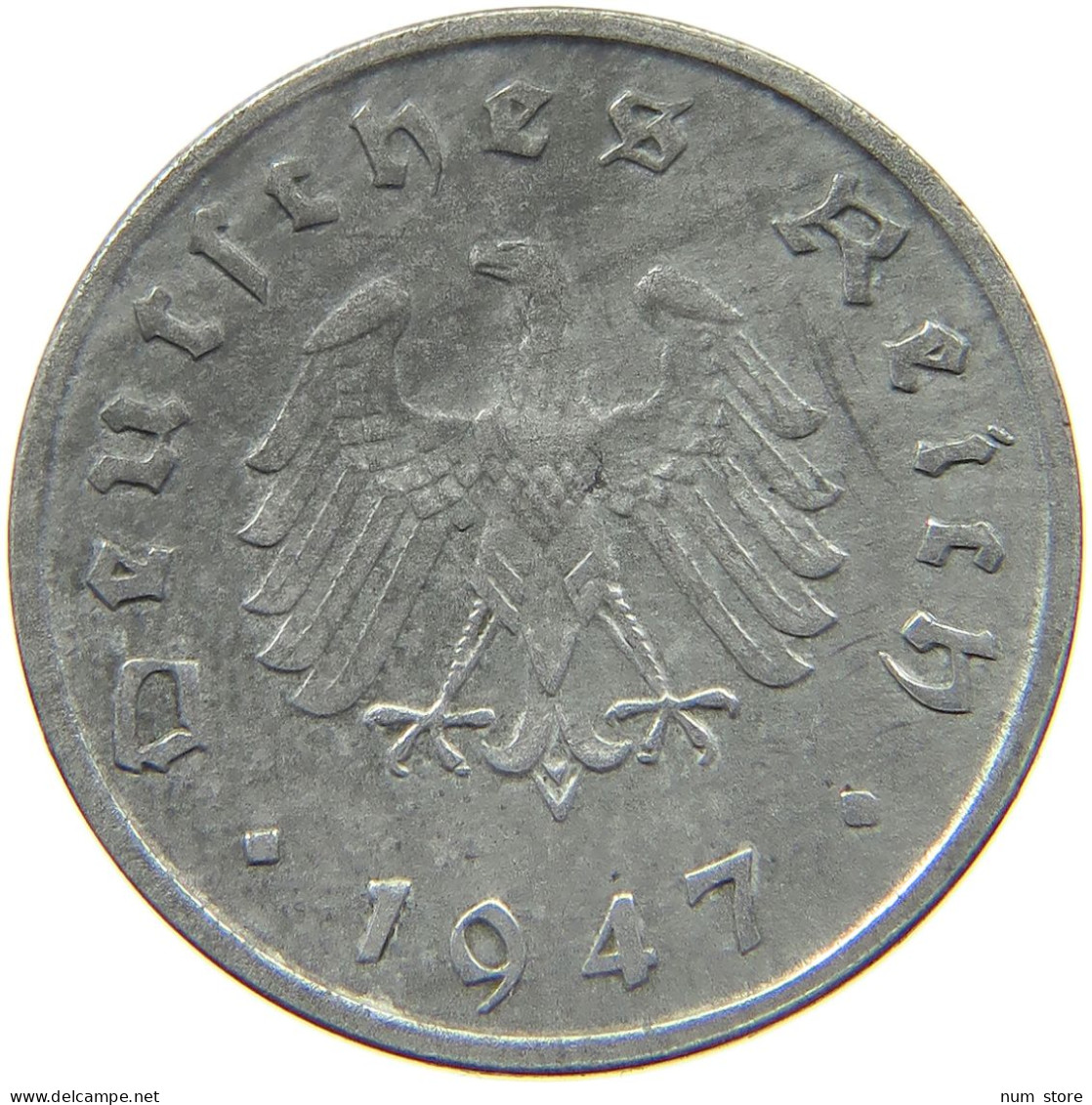 GERMANY ALLIIERTE BESETZUNG 10 PFENNIG 1947 F  #t157 0221 - 10 Reichspfennig