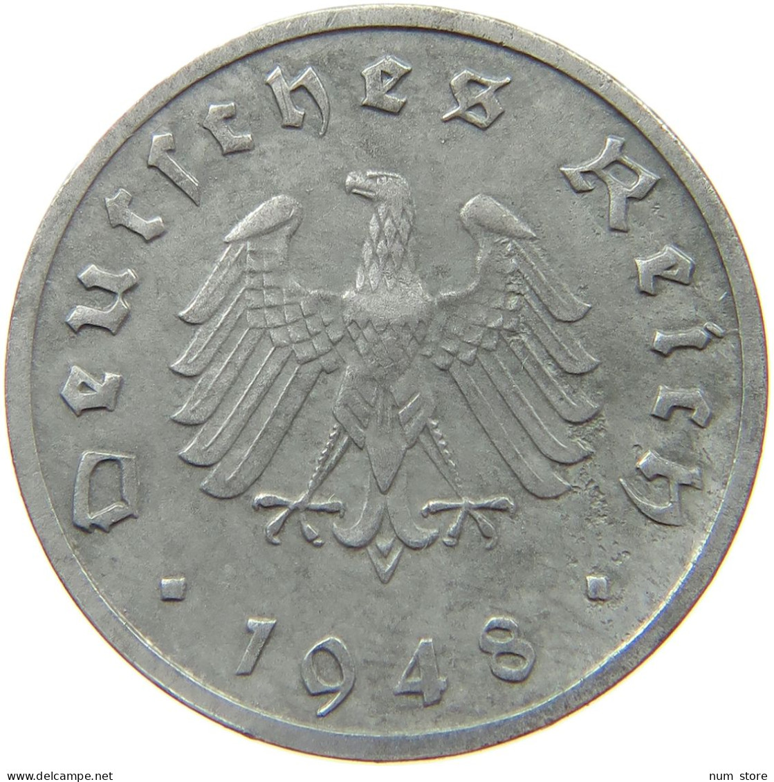 GERMANY ALLIIERTE BESETZUNG 10 PFENNIG 1948 F  #t142 0137 - 10 Reichspfennig
