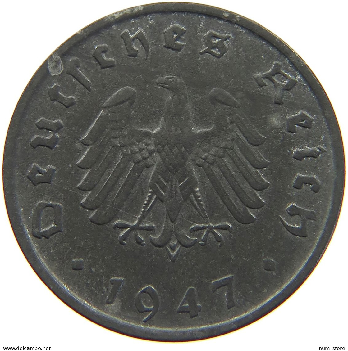 GERMANY ALLIIERTE BESETZUNG 10 PFENNIG 1947 F  #t157 0227 - 10 Reichspfennig