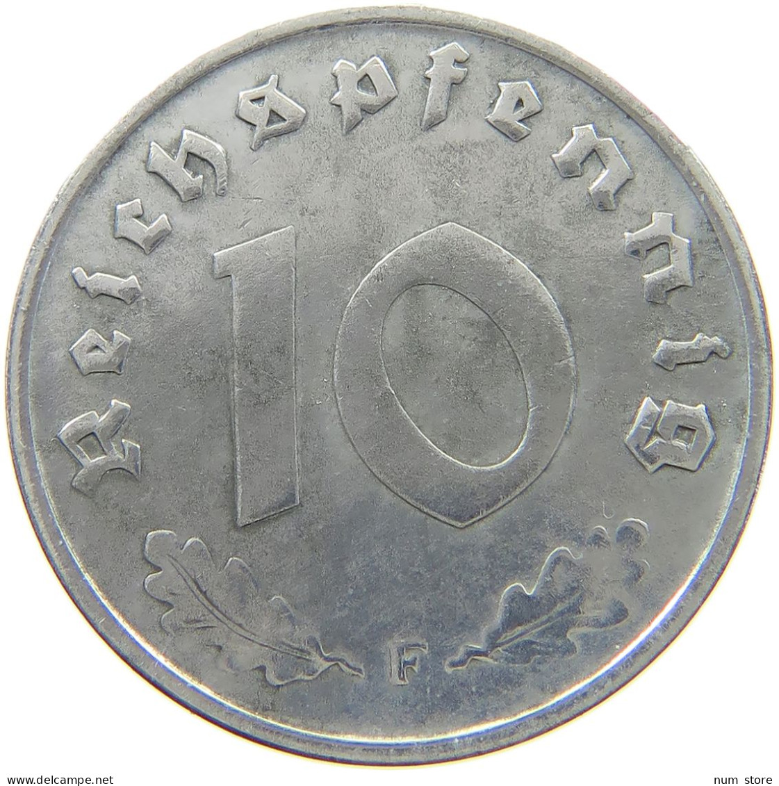 GERMANY ALLIIERTE BESETZUNG 10 PFENNIG 1948 F  #t157 0217 - 10 Reichspfennig