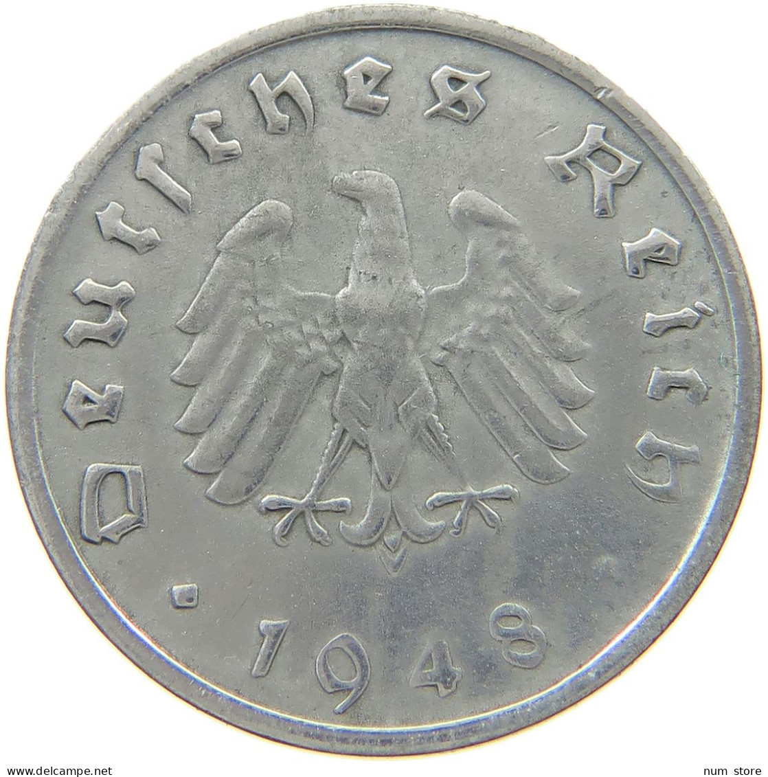 GERMANY ALLIIERTE BESETZUNG 10 PFENNIG 1948 F  #t157 0217 - 10 Reichspfennig