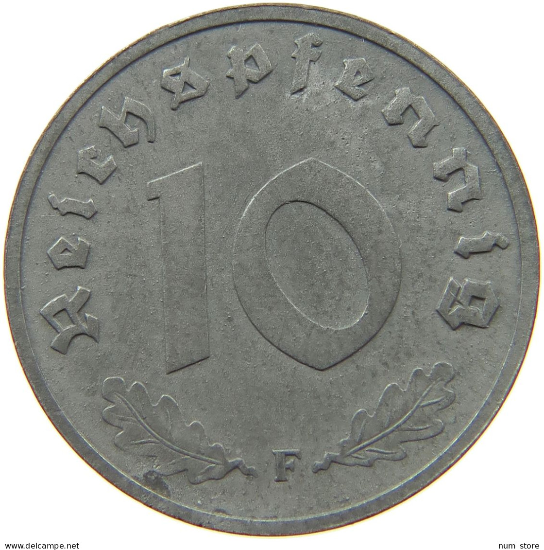 GERMANY ALLIIERTE BESETZUNG 10 PFENNIG 1948 F  #t142 0129 - 10 Reichspfennig