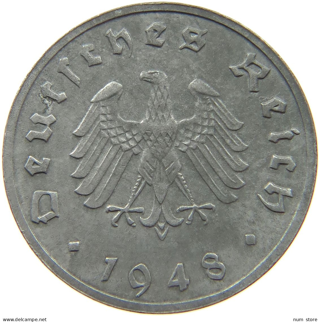 GERMANY ALLIIERTE BESETZUNG 10 PFENNIG 1948 F  #t142 0129 - 10 Reichspfennig