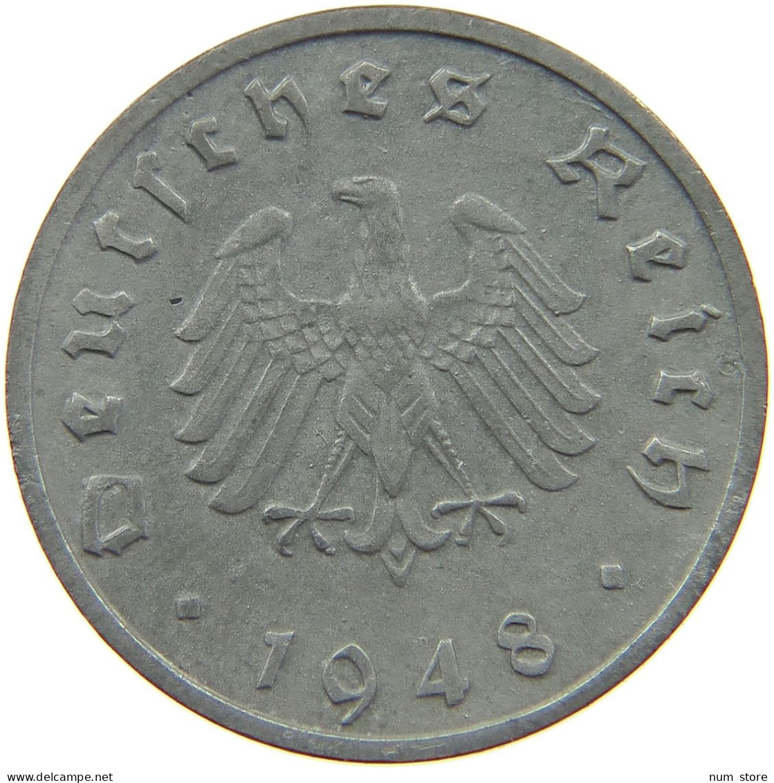 GERMANY ALLIIERTE BESETZUNG 10 PFENNIG 1948 F  #t142 0133 - 10 Reichspfennig