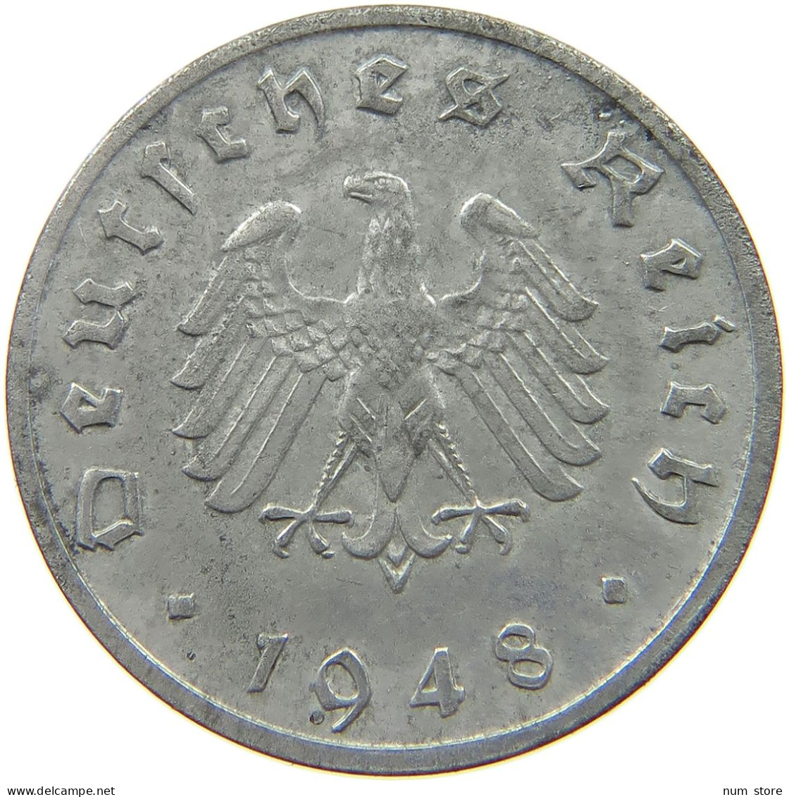GERMANY ALLIIERTE BESETZUNG 10 PFENNIG 1948 F  #t157 0219 - 10 Reichspfennig