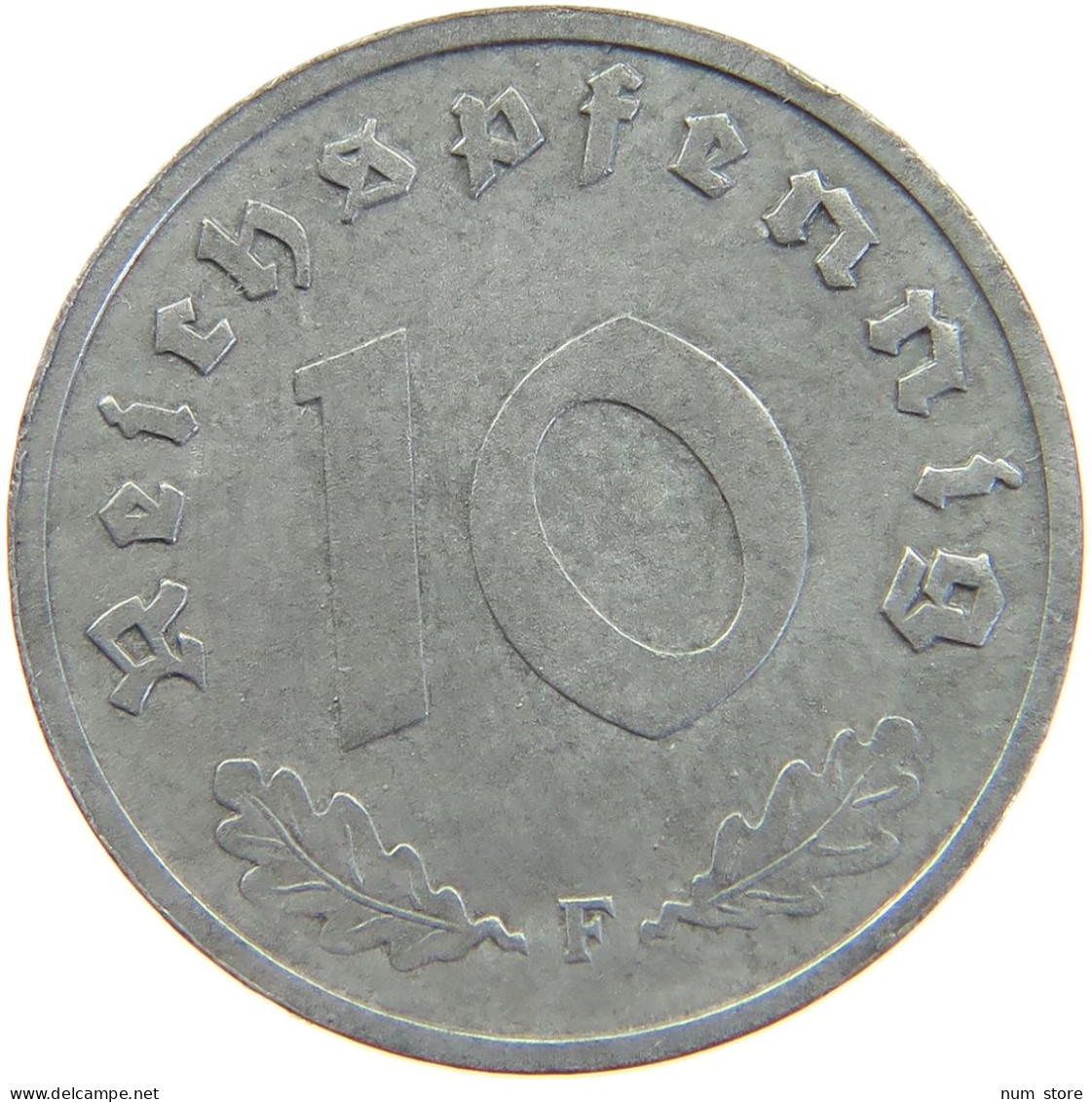 GERMANY ALLIIERTE BESETZUNG 10 PFENNIG 1948 F  #t142 0141 - 10 Reichspfennig