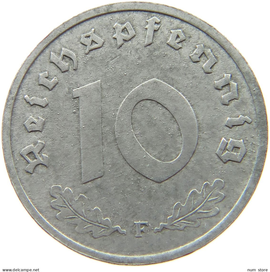 GERMANY ALLIIERTE BESETZUNG 10 PFENNIG 1947 F  #t142 0125 - 10 Reichspfennig