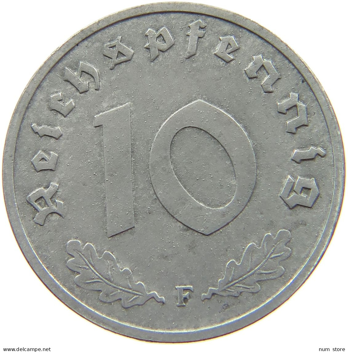 GERMANY ALLIIERTE BESETZUNG 10 PFENNIG 1947 F  #t142 0121 - 10 Reichspfennig