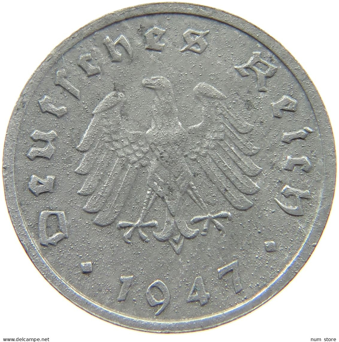 GERMANY ALLIIERTE BESETZUNG 10 PFENNIG 1947 F  #t142 0121 - 10 Reichspfennig