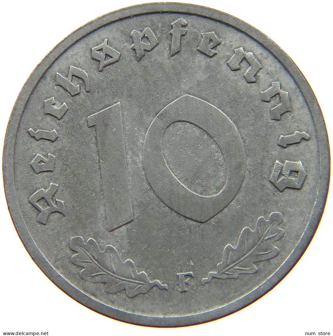 GERMANY ALLIIERTE BESETZUNG 10 PFENNIG 1948 F  #t142 0115 - 10 Reichspfennig