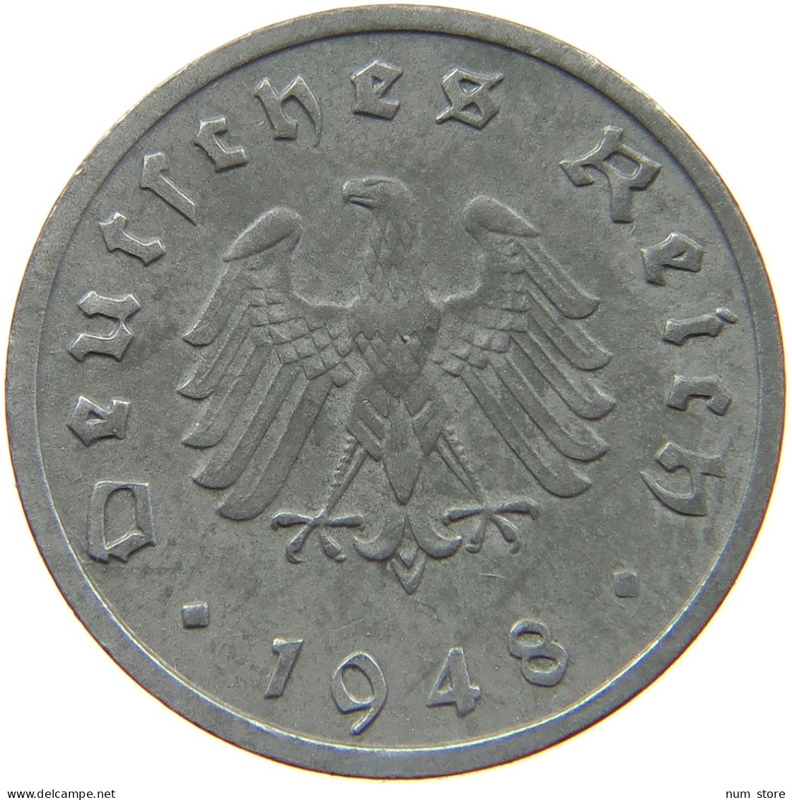 GERMANY ALLIIERTE BESETZUNG 10 PFENNIG 1948 F  #t142 0113 - 10 Reichspfennig