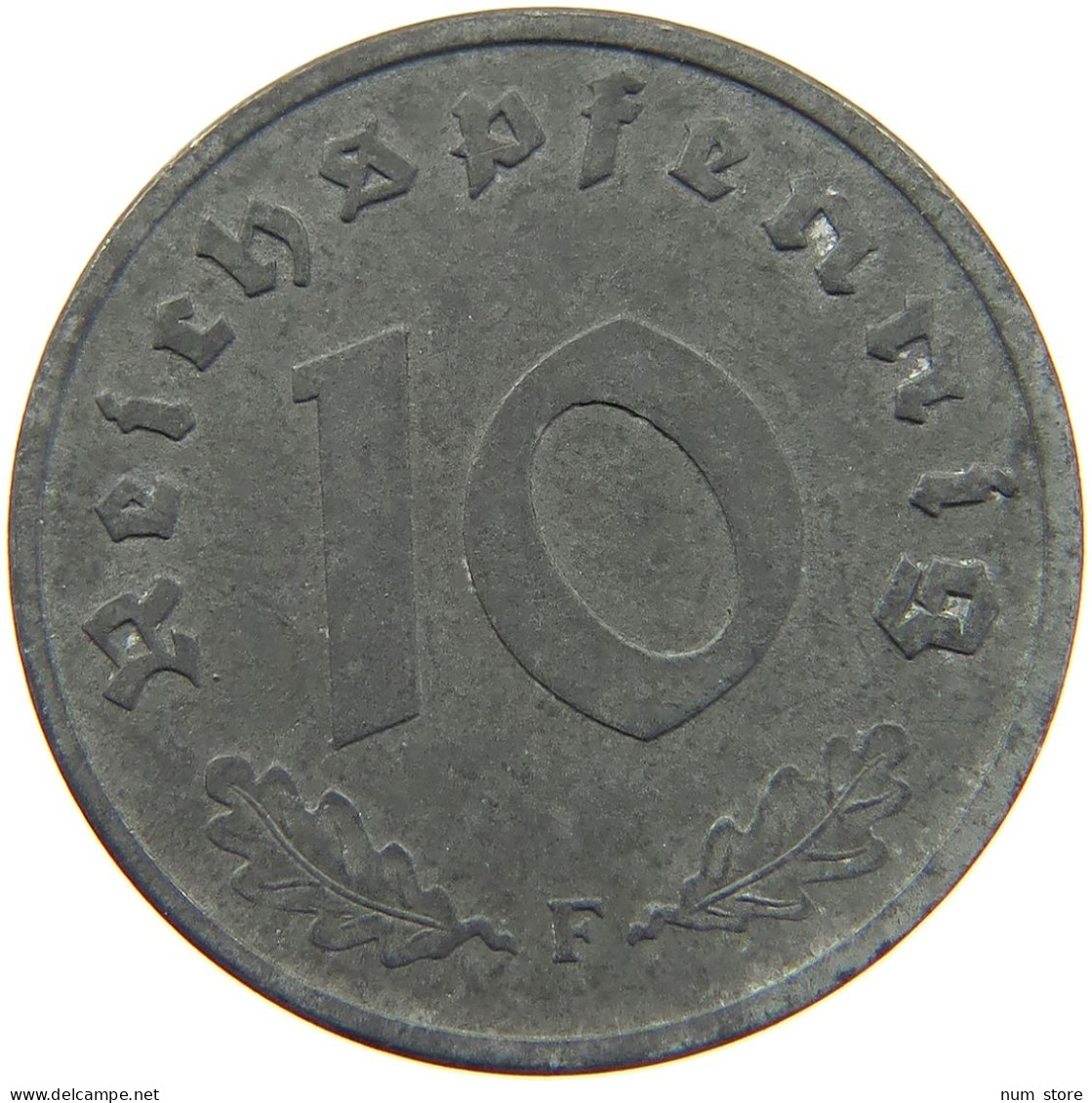 GERMANY ALLIIERTE BESETZUNG 10 PFENNIG 1948 F  #t009 0311 - 10 Reichspfennig