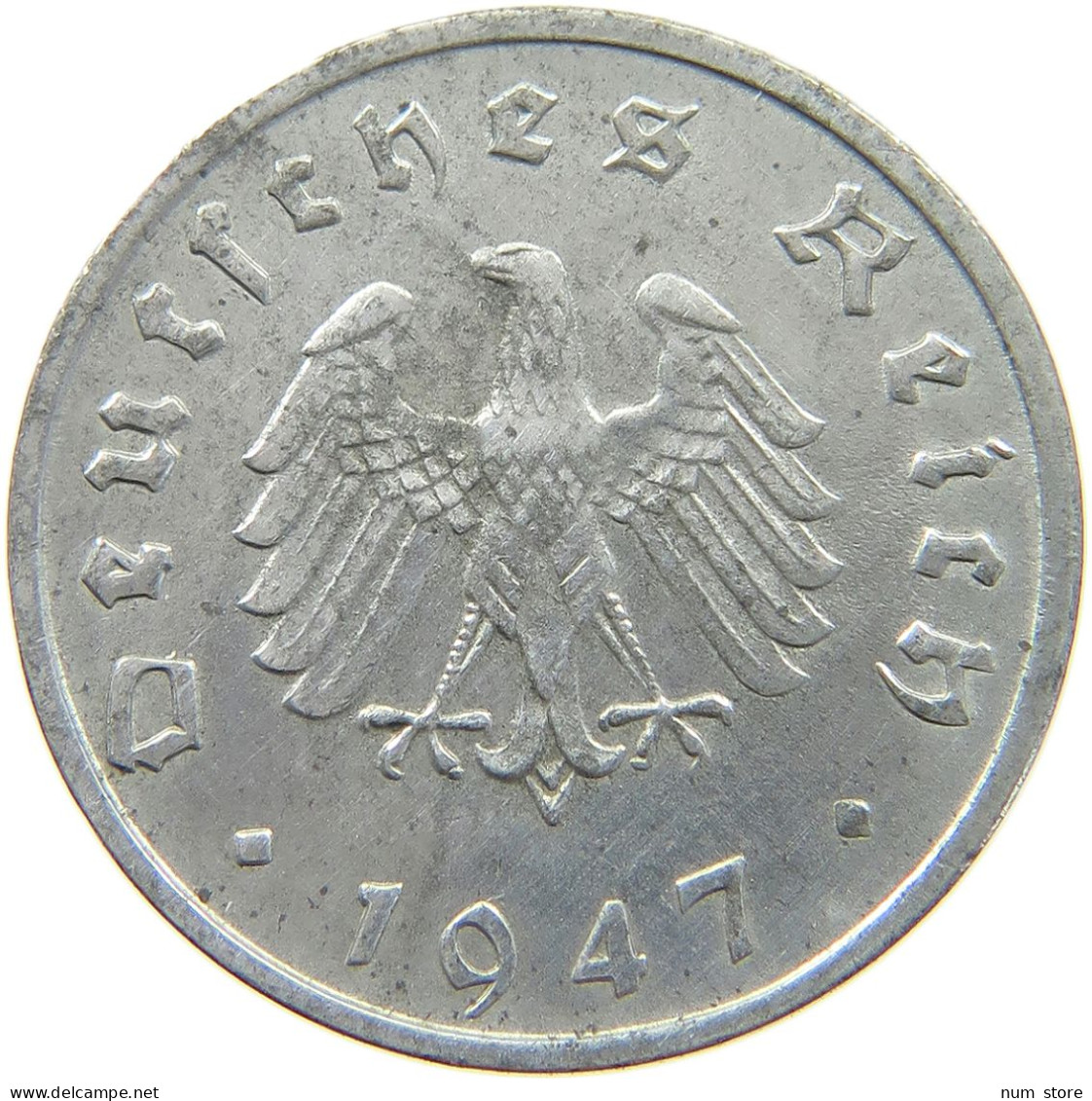 GERMANY ALLIIERTE BESETZUNG 10 PFENNIG 1947 F  #t110 1133 - 10 Reichspfennig