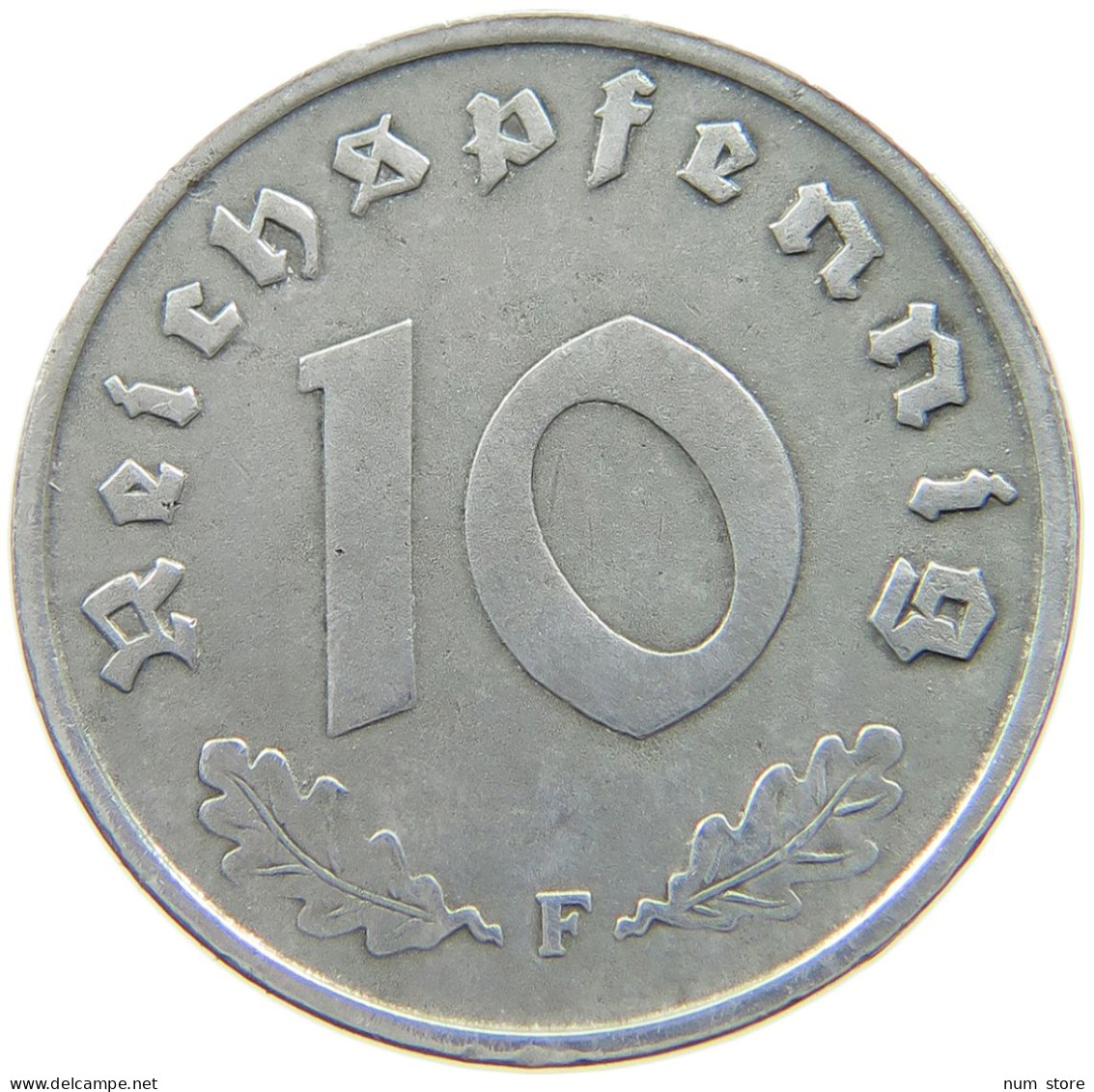 GERMANY ALLIIERTE BESETZUNG 10 PFENNIG 1948 F  #t063 0473 - 10 Reichspfennig