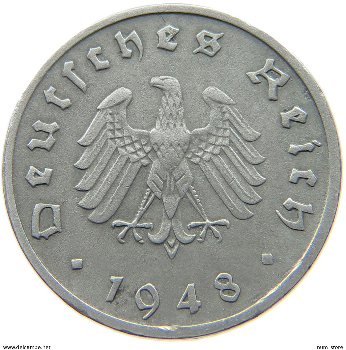 GERMANY ALLIIERTE BESETZUNG 10 PFENNIG 1948 F  #t063 0473 - 10 Reichspfennig