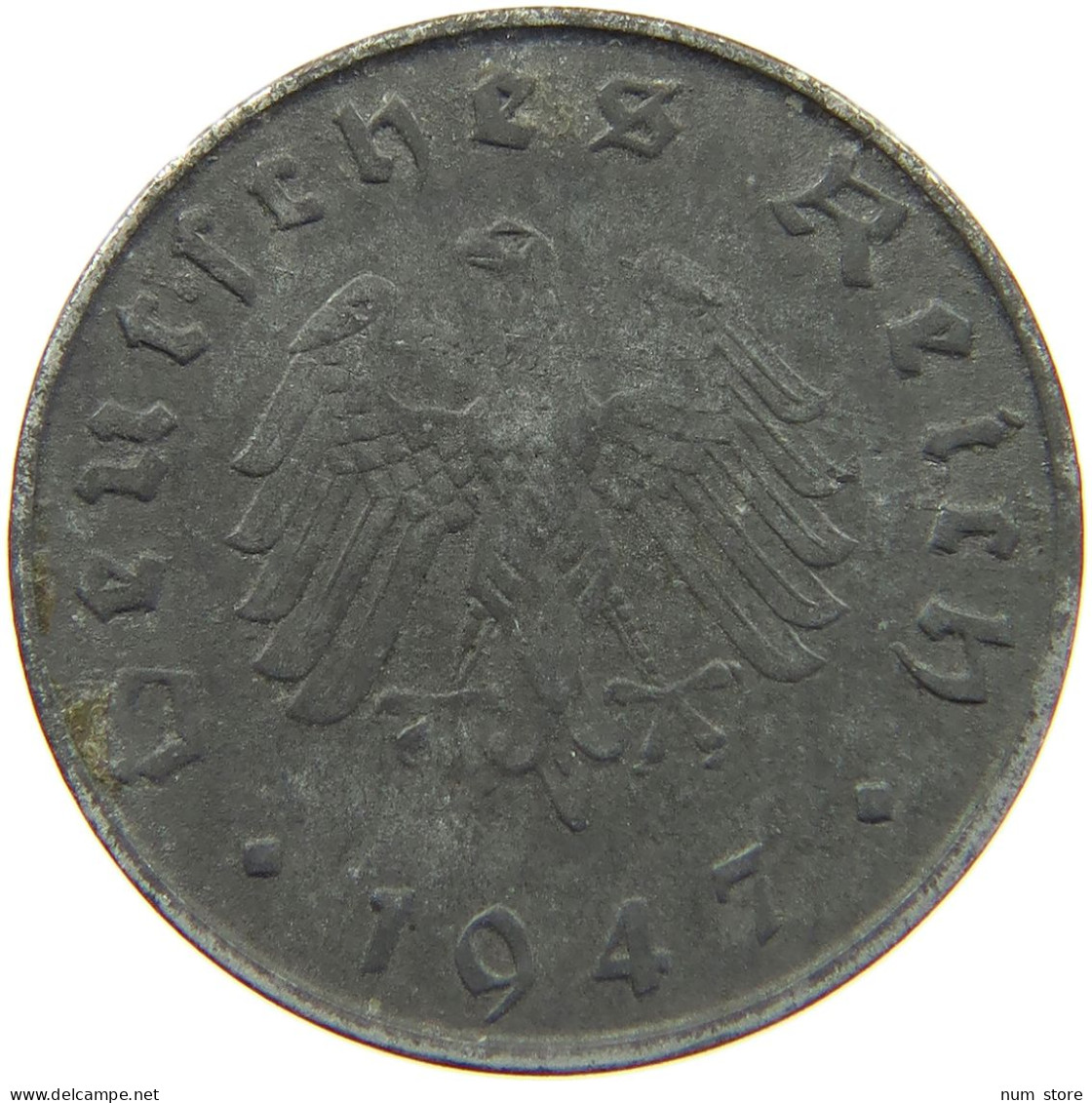 GERMANY ALLIIERTE BESETZUNG 10 PFENNIG 1947 A  #t009 0307 - 10 Reichspfennig