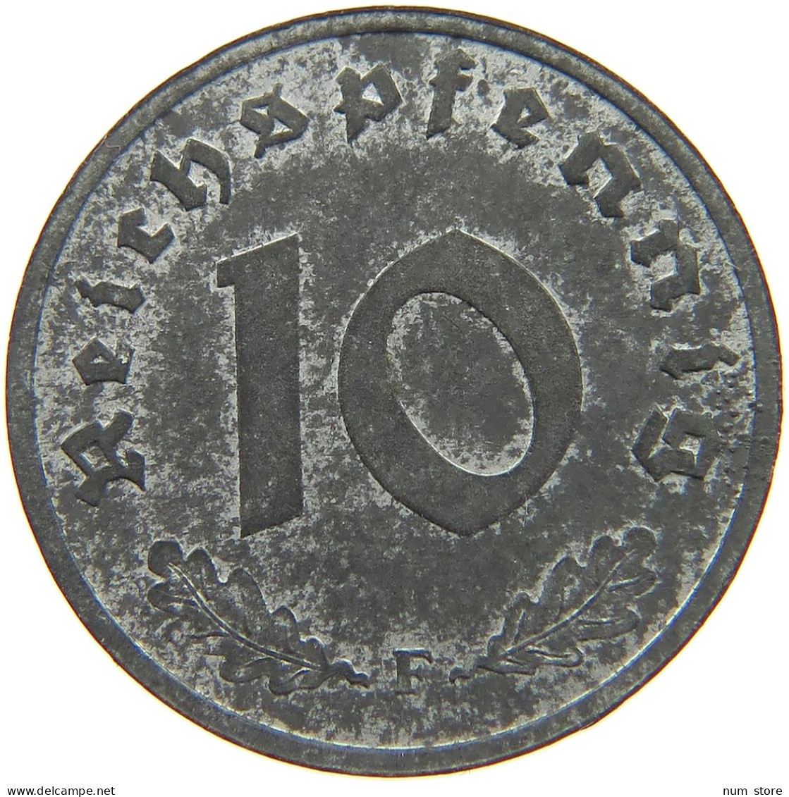 GERMANY ALLIIERTE BESETZUNG 10 PFENNIG 1948 F  #t002 0131 - 10 Reichspfennig