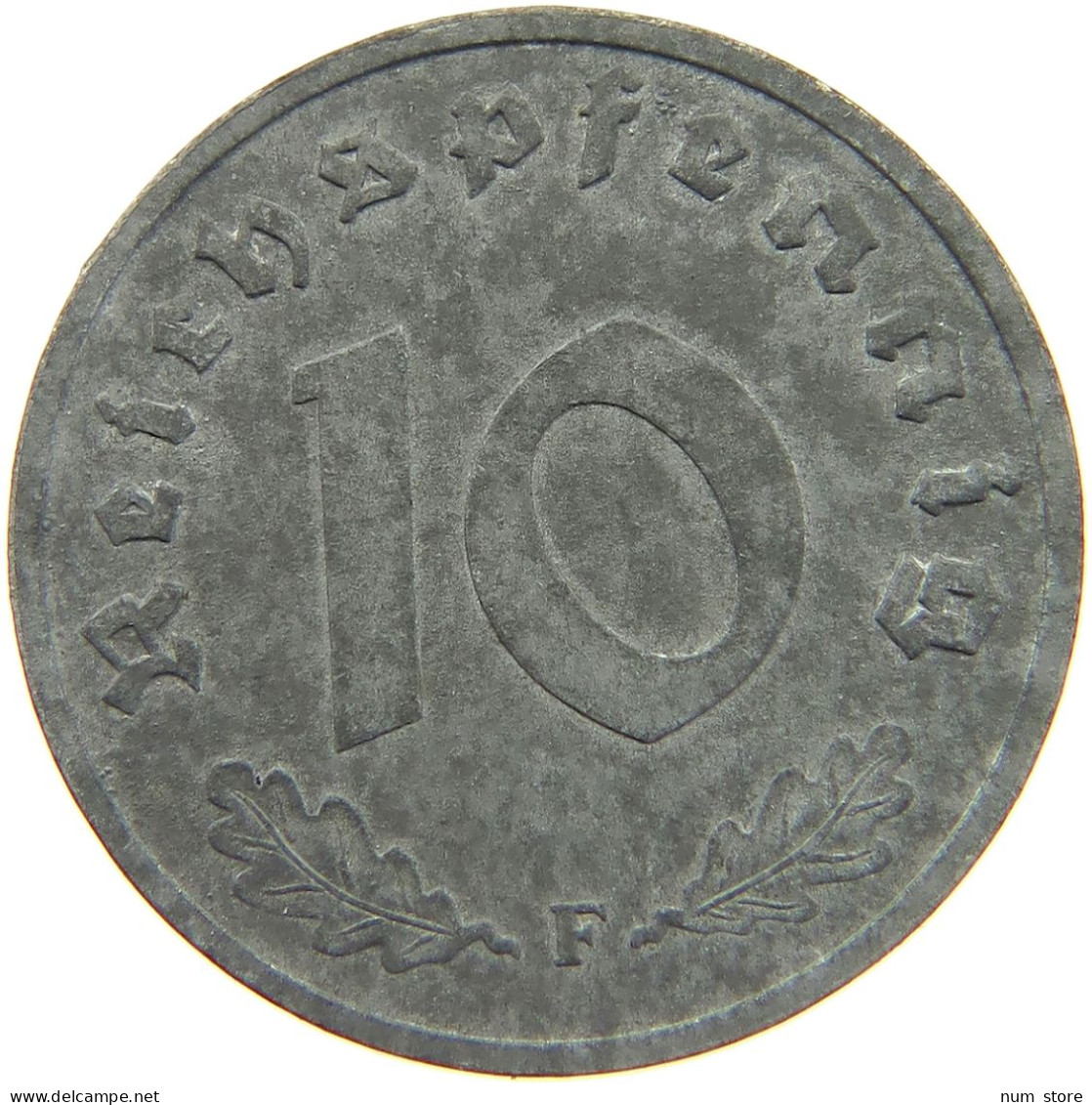 GERMANY ALLIIERTE BESETZUNG 10 PFENNIG 1948 F  #t009 0301 - 10 Reichspfennig