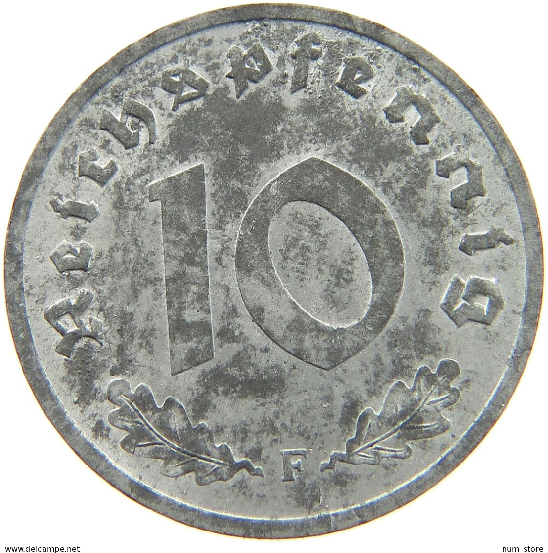 GERMANY ALLIIERTE BESETZUNG 10 PFENNIG 1948 F  #t009 0293 - 10 Reichspfennig