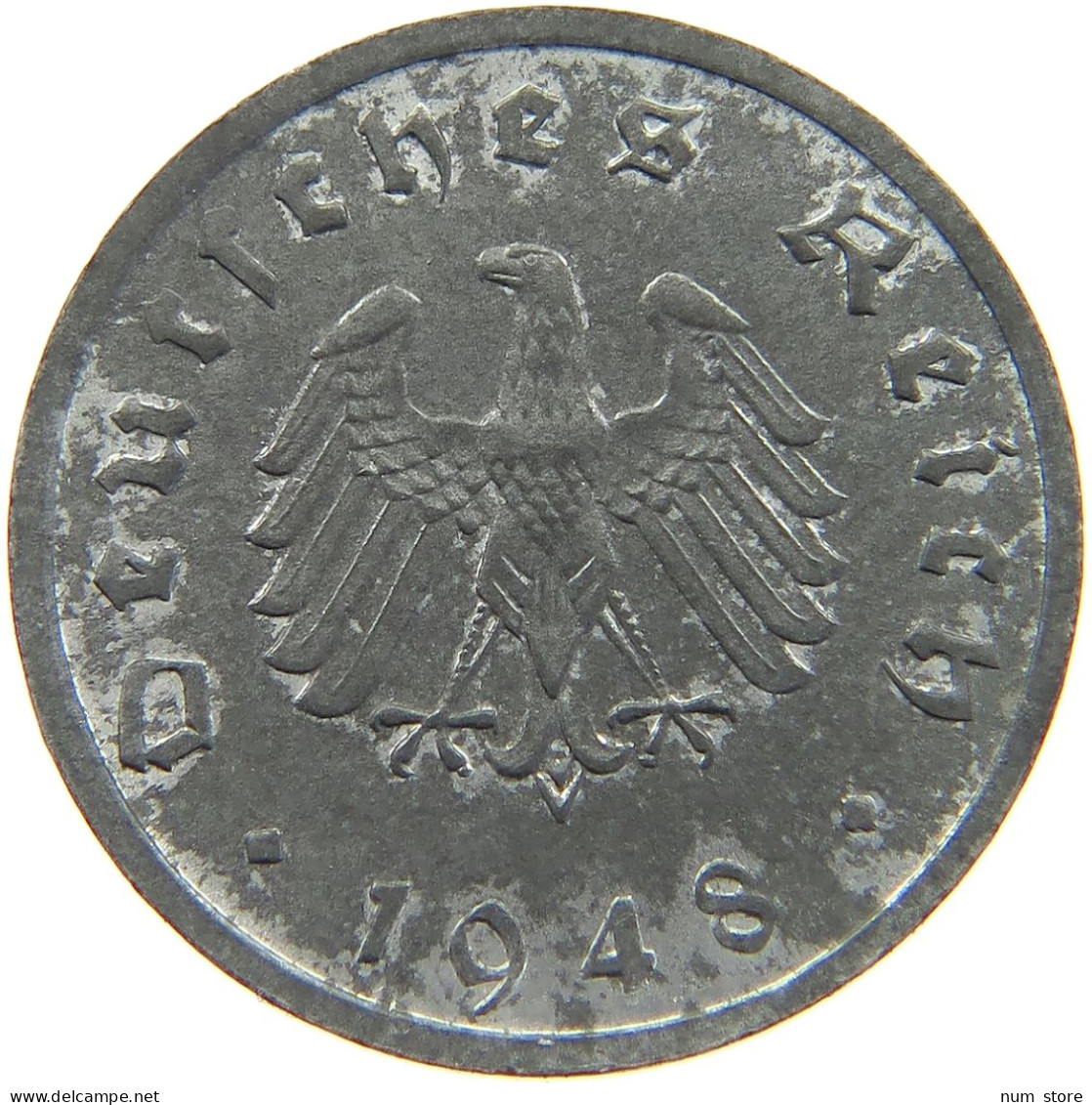 GERMANY ALLIIERTE BESETZUNG 10 PFENNIG 1948 F  #t009 0293 - 10 Reichspfennig