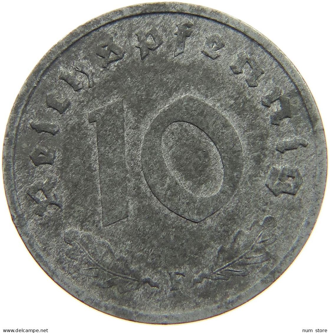 GERMANY ALLIIERTE BESETZUNG 10 PFENNIG 1947 F  #t009 0295 - 10 Reichspfennig