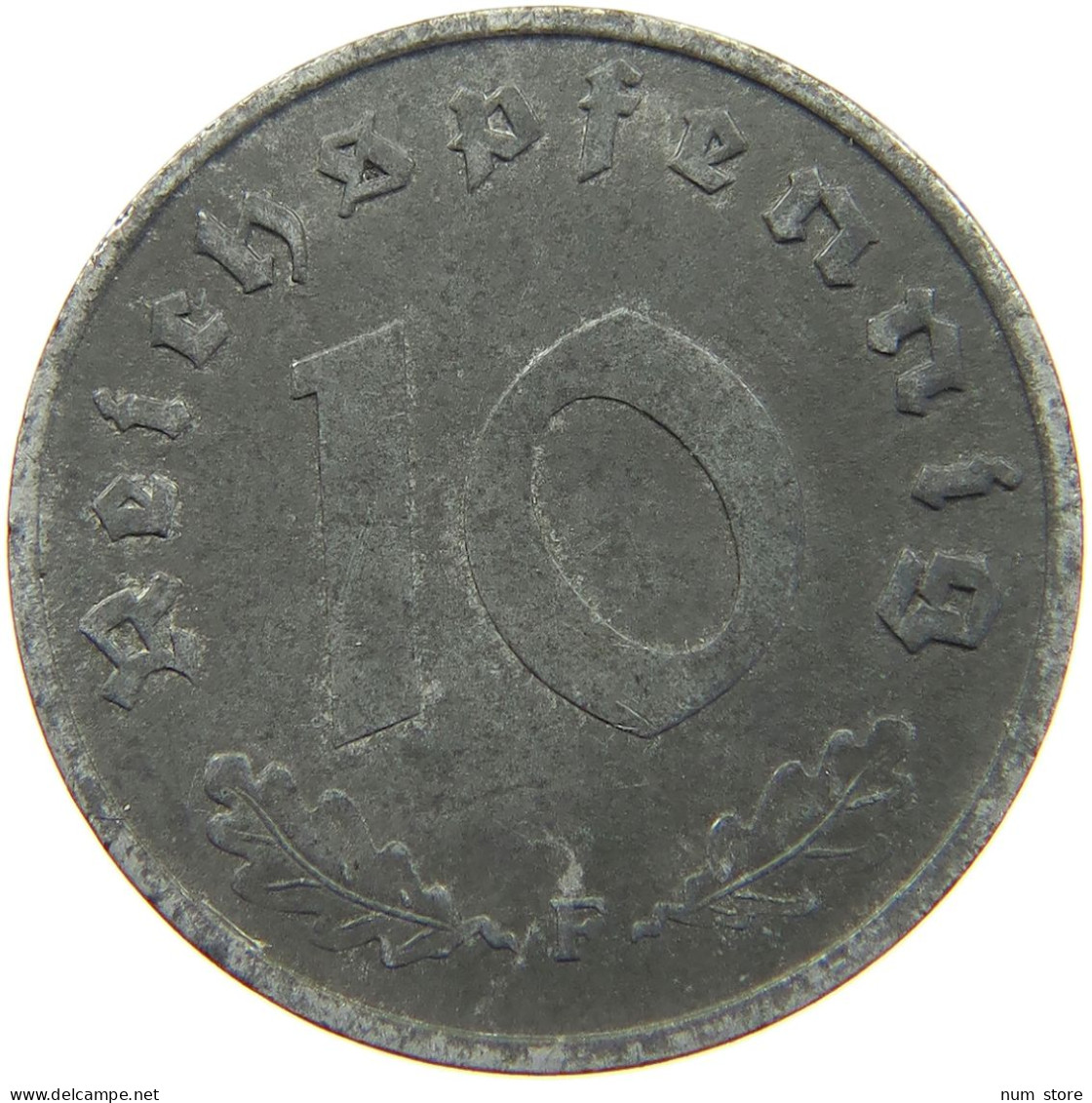 GERMANY ALLIIERTE BESETZUNG 10 PFENNIG 1947 F  #t009 0291 - 10 Reichspfennig