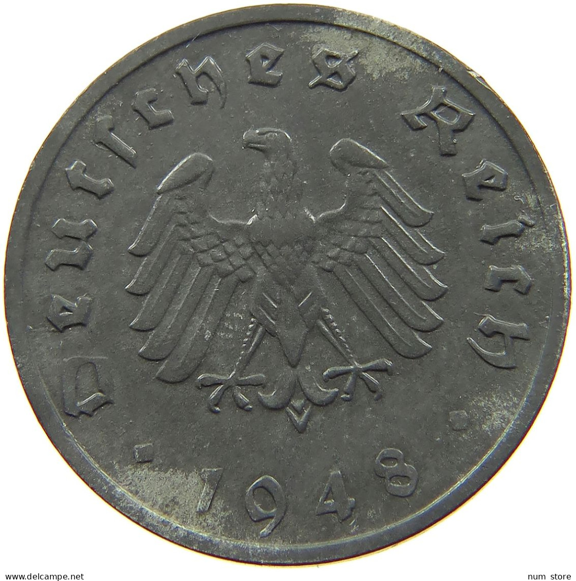 GERMANY ALLIIERTE BESETZUNG 10 PFENNIG 1948 F  #a006 0319 - 10 Reichspfennig