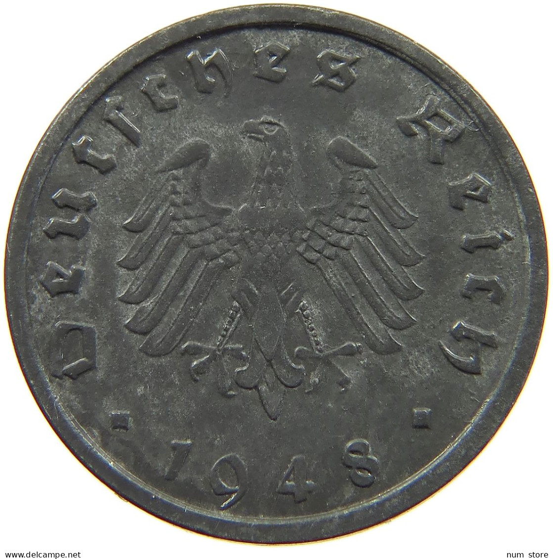 GERMANY ALLIIERTE BESETZUNG 10 PFENNIG 1948 A  #a005 0955 - 10 Reichspfennig
