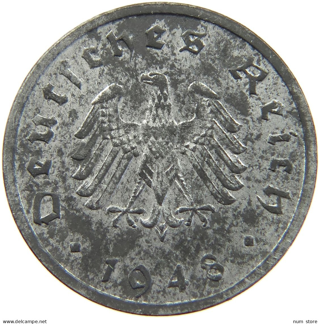 GERMANY ALLIIERTE BESETZUNG 10 PFENNIG 1948 F  #c052 0611 - 10 Reichspfennig