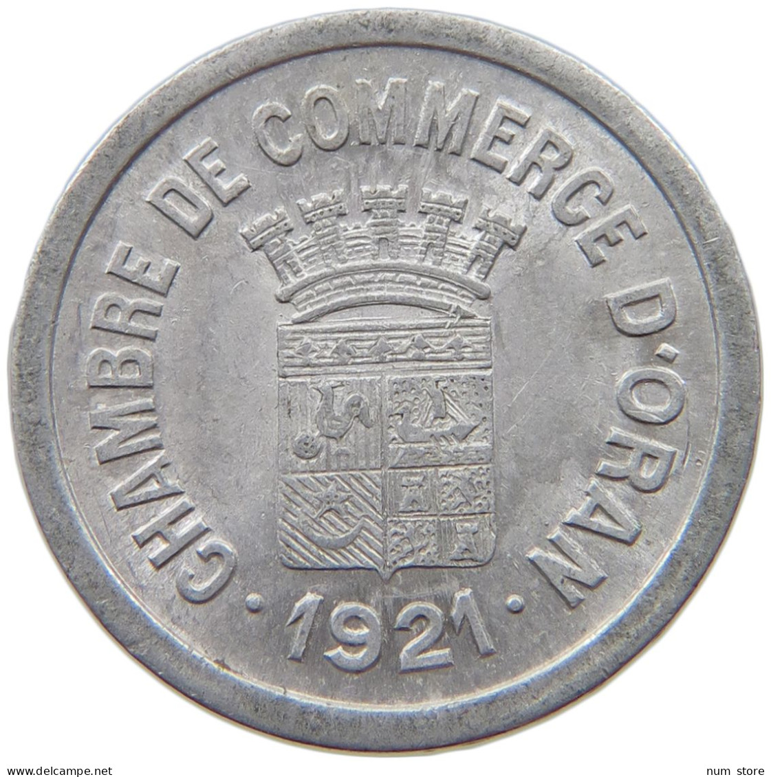 ALGERIA 10 CENTIMES 1921 ORAN #t130 0417 - Algeria