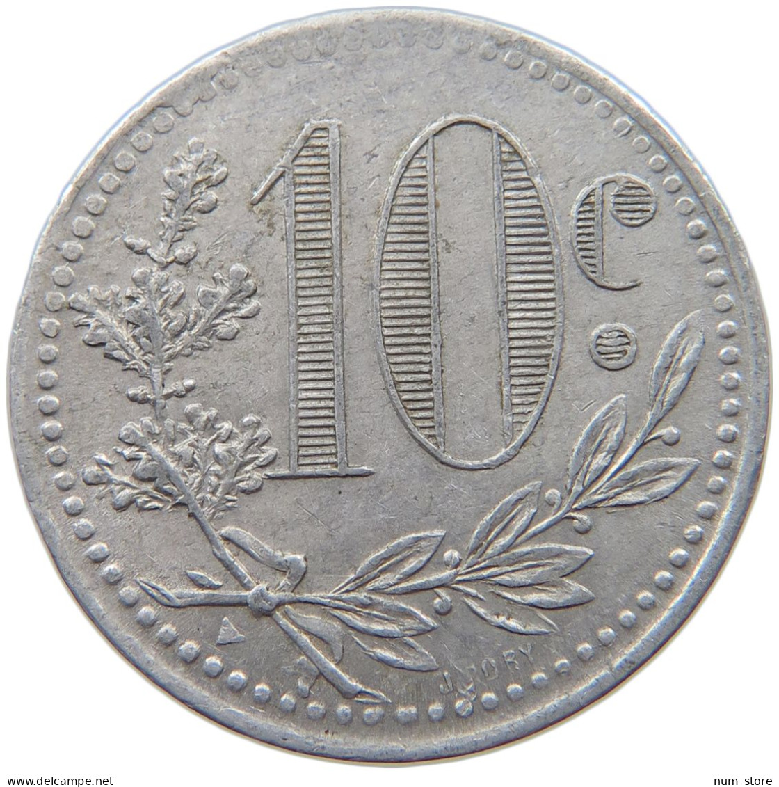 ALGERIA 10 CENTIMES 1919  #t130 0407 - Algérie