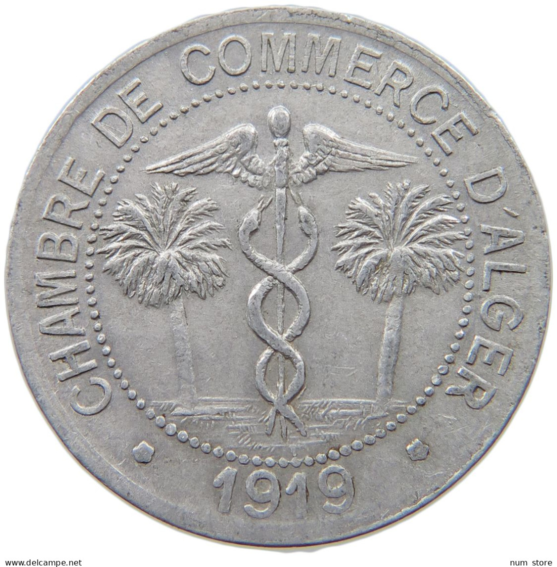 ALGERIA 10 CENTIMES 1919  #t130 0407 - Algeria