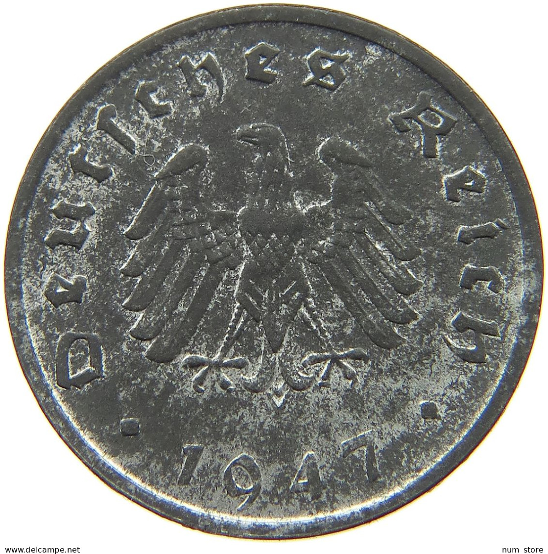 GERMANY ALLIIERTE BESETZUNG 10 PFENNIG 1947 F  #a005 0951 - 10 Reichspfennig