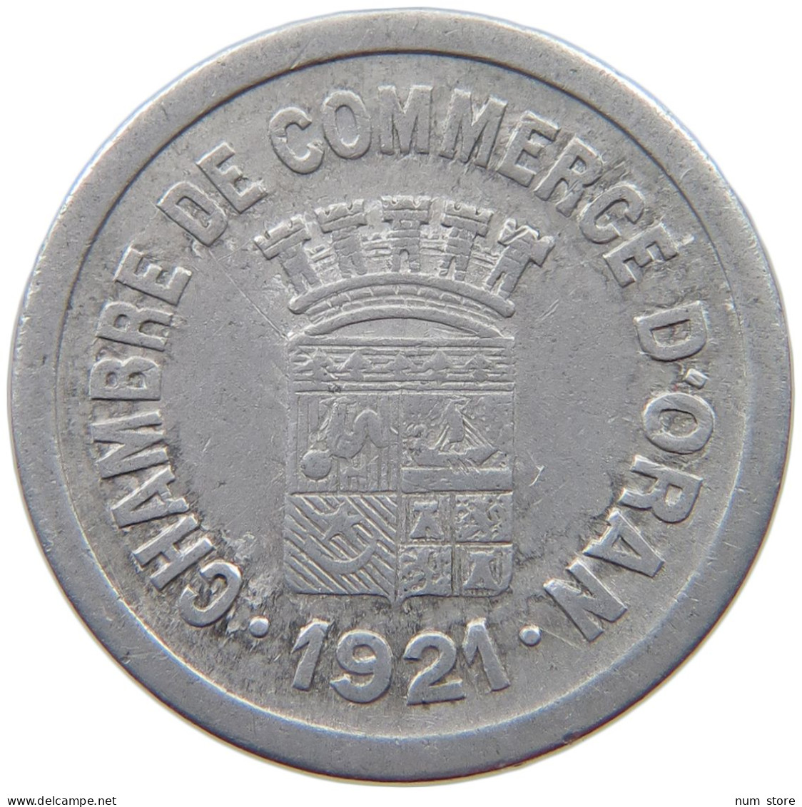 ALGERIA 25 CENTIMES 1921 ORAN #t130 0419 - Algeria